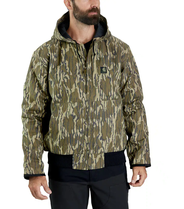 Carhartt Men's Duck Insulated Camo Jacket - Mossy Oak Bottomland