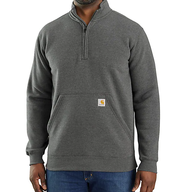 Carhartt Men's Quarter-Zip Sweatshirt - Midweight Mock Neck Carhartt Men's Quarter-Zip Sweatshirt - Midweight Mock Neck