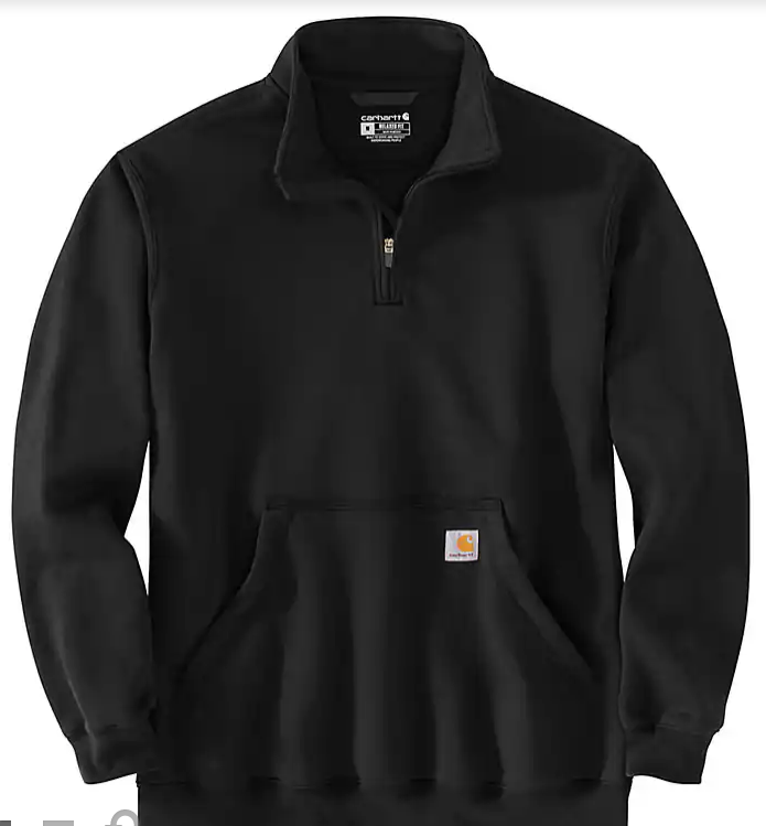 Carhartt Men's Quarter-Zip Sweatshirt - Midweight Mock Neck Carhartt Men's Quarter-Zip Sweatshirt - Midweight Mock Neck