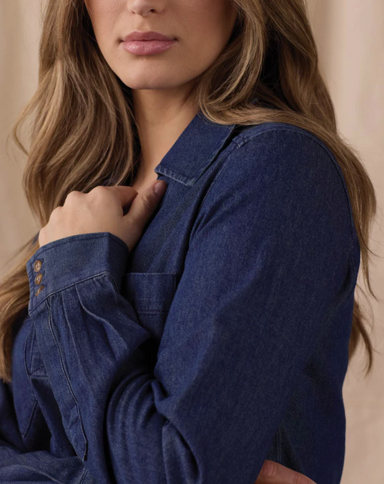 The Normal Brand Women's Lightweight Denim Mariner Dress