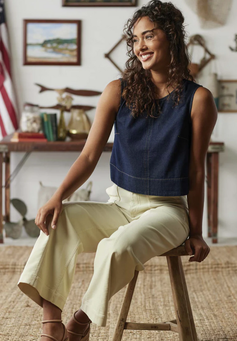 The Normal Brand Women's Lightweight Denim Mariner Top