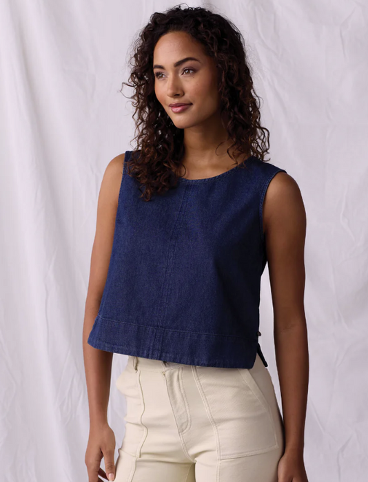 The Normal Brand Women's Lightweight Denim Mariner Top