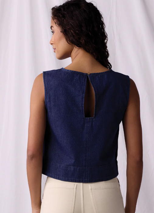 The Normal Brand Women's Lightweight Denim Mariner Top