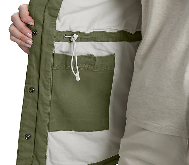 Women's Tencel Fiber Series Relaxed Fit Canvas Coat