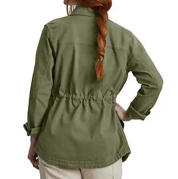Women's Tencel Fiber Series Relaxed Fit Canvas Coat