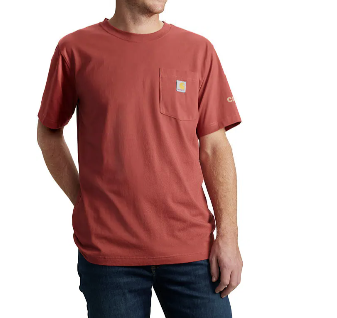 Men's Carhartt Relaxed Fit Lightweight Short-Sleeve Pocket Railroad Graphic T-Shirt