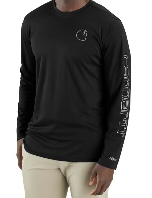 Carhartt Force Sun Defender Lightweight Long-Sleeve Logo Graphic T-Shirt 106164 2024 Colors