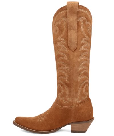 Dingo Movin' On Western Suede Cowboy Boots - Premium Leather D12184