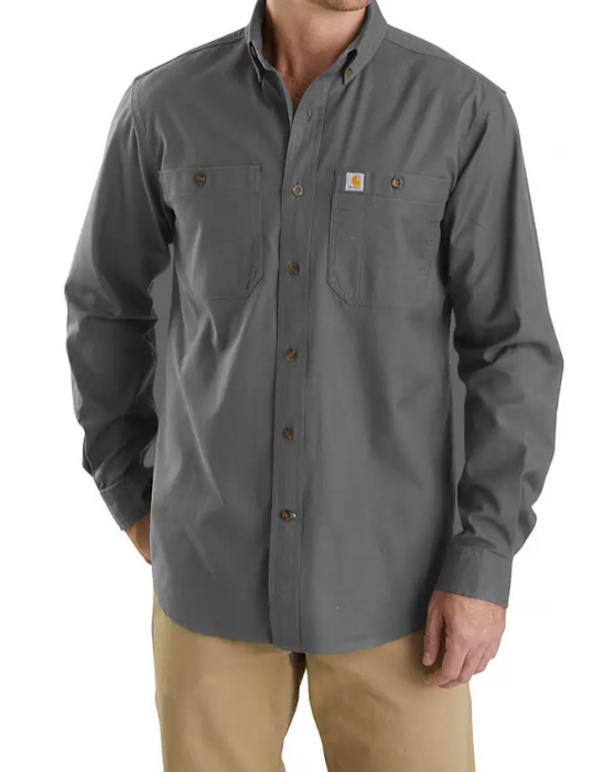 Carhartt Relaxed Fit Midweight Canvas Long-Sleeve Shirt - 103554