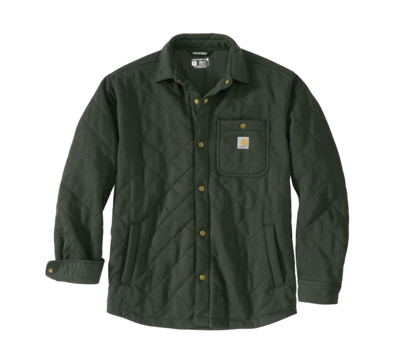 Carhartt Rain Defender Loose Fit Heavyweight Quilted Snap Front Shirt Jac - 107270