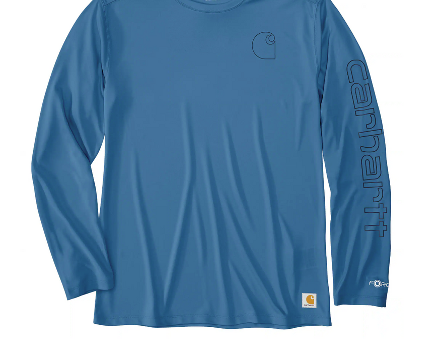 Carhartt Force Sun Defender Lightweight Long-Sleeve Logo Graphic T-Shirt 106164 2024 Colors