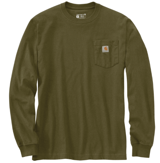 Carhartt Men's Heritage 1889 Long-Sleeve Cotton Graphic T-Shirt - Workwear Classic 107038 - 10% Off at Checkout