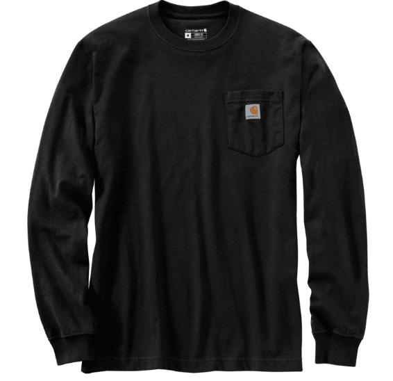 Carhartt Men's Heritage 1889 Long-Sleeve Cotton Graphic T-Shirt - Workwear Classic 107038 - 10% Off at Checkout