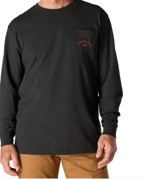 Carhartt Men's Heavyweight Longhorn Graphic Long-Sleeve T-Shirt - Western Workwear Essential