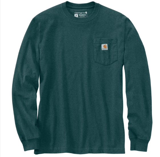 Carhartt Men's Heavyweight Long-Sleeve Mountain Graphic T-Shirt - Durable Work Tee 107260