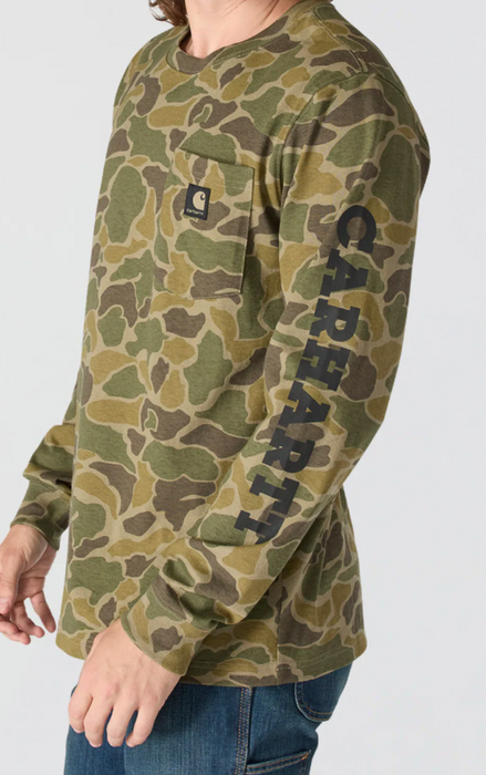 Carhartt Men's Heavyweight Long-Sleeve Camo Graphic Tee - 107043