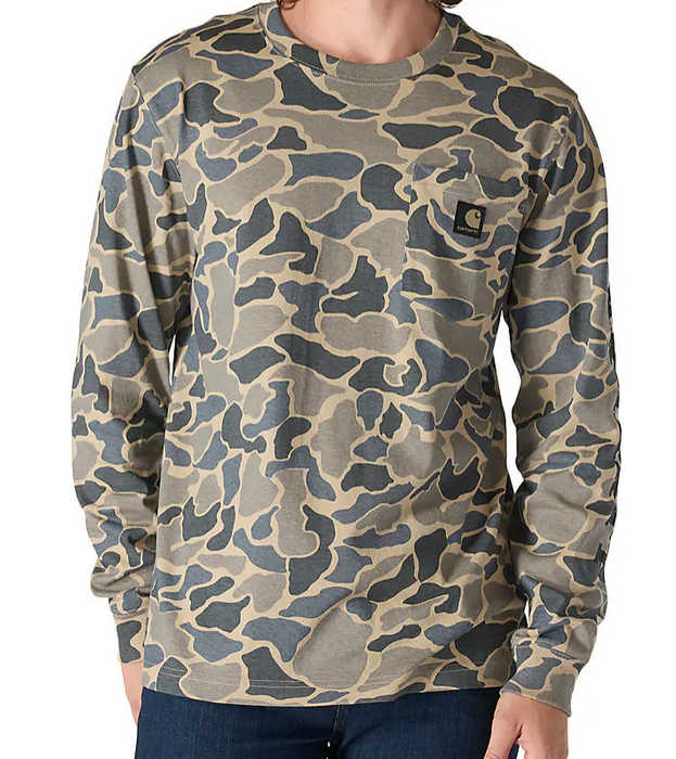 Carhartt Men's Heavyweight Long-Sleeve Camo Graphic Tee - 107043