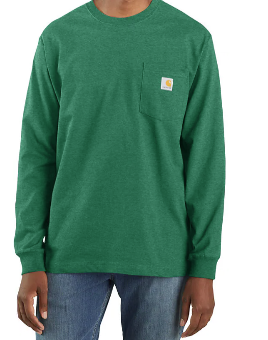 Carhartt Long Sleeve Workwear Crewneck T-Shirt K126 - Seasonal Colors
