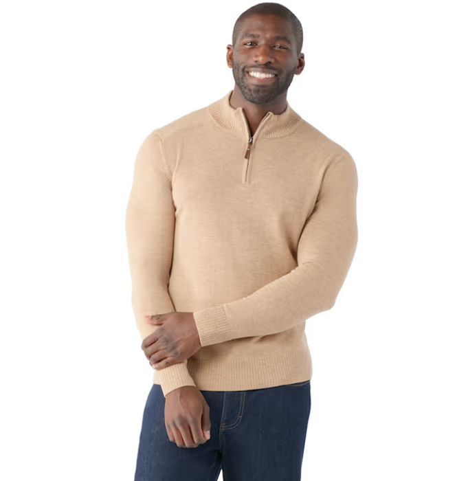 Smartwool Men's Sparwood Half Zip Sweater - Lightweight Merino Wool Blend