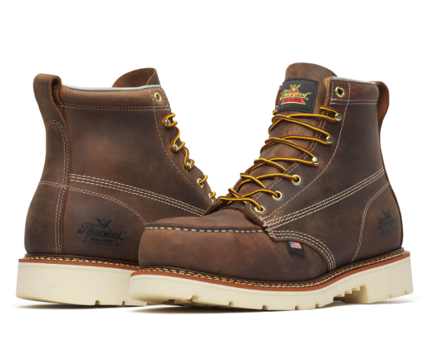 Thorogood American Heritage 6″ Trail Crazyhorse Safety Toe Work Boots - Made in USA - 804-4375