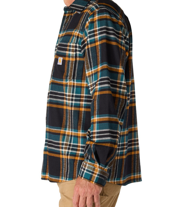 Carhartt Men's Rugged Flex Plaid Flannel Shirt Jacket - Midweight Cotton Blend - 107010