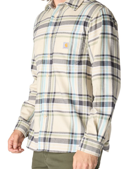 Carhartt Men's Rugged Flex Plaid Flannel Shirt Jacket - Midweight Cotton Blend - 107010