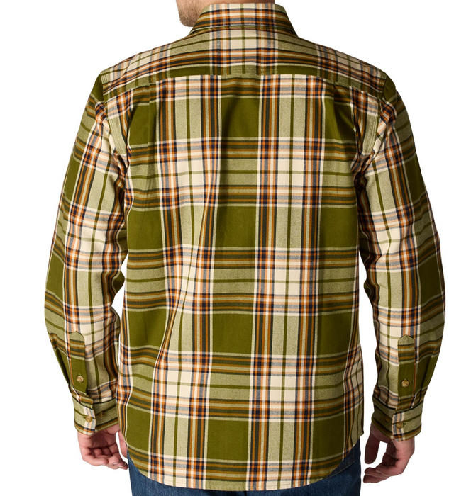Carhartt Men's Loose Fit Heavyweight Cotton Flannel Long-Sleeve Plaid Shirt - Style 107013