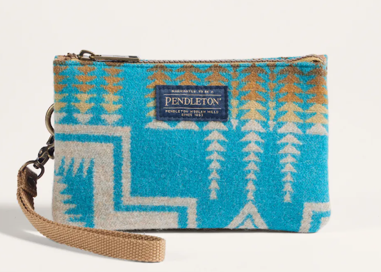 Pendleton Three Pocket Keeper Wristlet - Premium Wool Jacquard Organizer