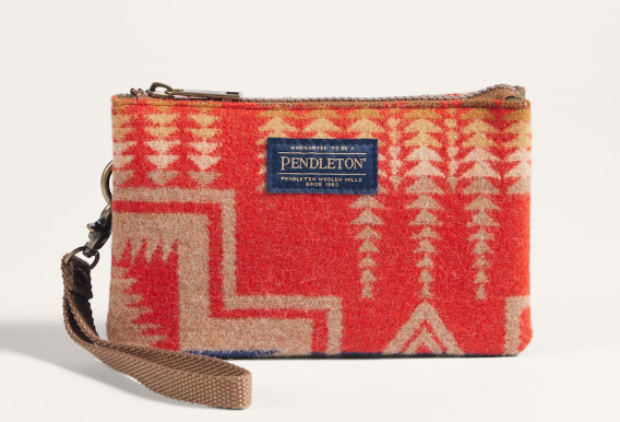 Pendleton Three Pocket Keeper Wristlet - Premium Wool Jacquard Organizer