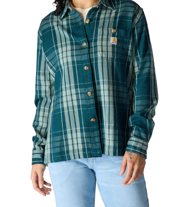 Carhartt Women's TENCEL™ Fiber Series Loose Fit Twill Plaid Shirt 107136