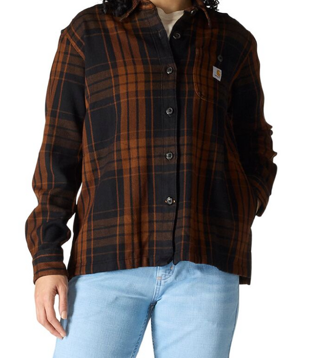Carhartt Women's TENCEL™ Fiber Series Loose Fit Twill Plaid Shirt 107136
