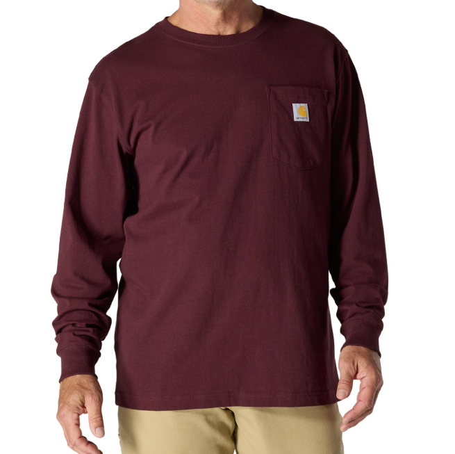 Carhartt Long Sleeve Workwear Crewneck T-Shirt K126 - Seasonal Colors