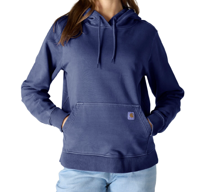 Women's Relaxed Fit French Terry Hoodie - 100% Cotton Garment Dyed Sweatshirt - 107231