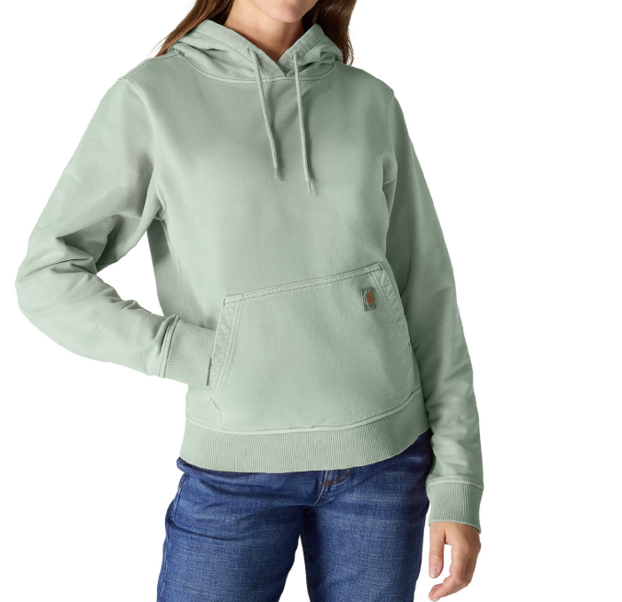 Women's Relaxed Fit French Terry Hoodie - 100% Cotton Garment Dyed Sweatshirt - 107231