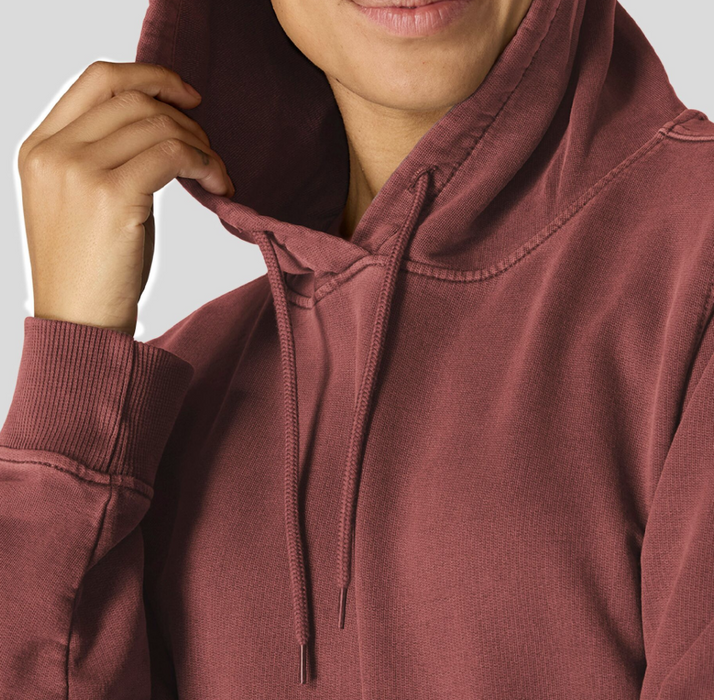 Women's Relaxed Fit French Terry Hoodie - 100% Cotton Garment Dyed Sweatshirt - 107231