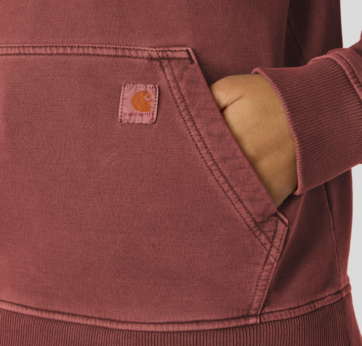 Women's Relaxed Fit French Terry Hoodie - 100% Cotton Garment Dyed Sweatshirt - 107231