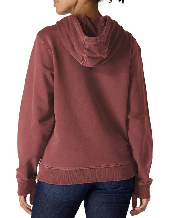 Women's Relaxed Fit French Terry Hoodie - 100% Cotton Garment Dyed Sweatshirt - 107231