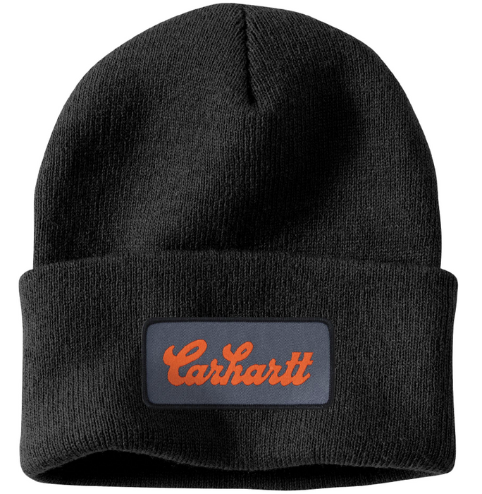 Carhartt 107007 - Knit Cuffed Script Patch Beanie