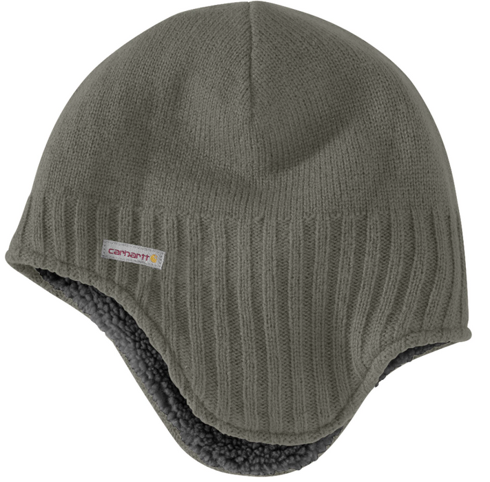Carhartt Style #106390 Knit Sherpa Lined Earflap Hat - Winter Work Hat