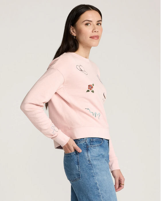 Pendleton Women's Western Graphic French Terry Pullover SKU TB388