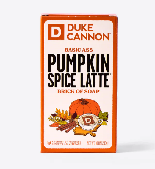 DUKE CANNON BASIC A** PUMPKIN SPICE LATTE BRICK OF SOAP
