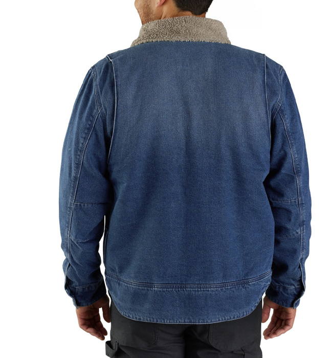 Carhartt 105478 - Relaxed Fit Denim Sherpa-Lined Jacket - CLOSEOUT