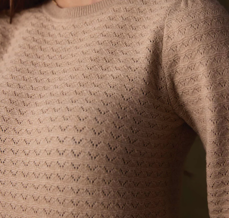 The Normal Brand Olivia Pointelle Crew Sweater - F2SOLVPS