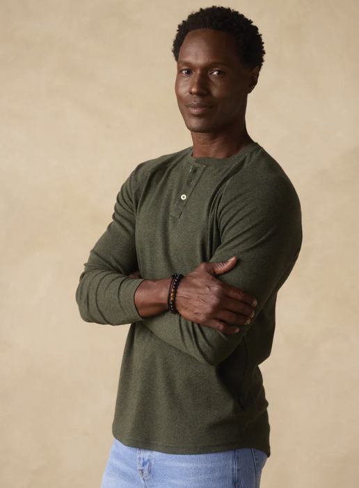 Normal Brand Puremeso Everyday Henley - Men's Classic Comfort Henley Shirt