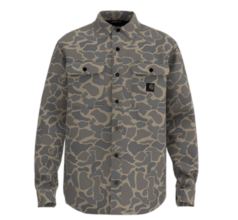 Carhartt Rugged Flex Relaxed Fit Canvas Fleece-Lined Shirt Jac 105419 - Men's Workwear Jacket