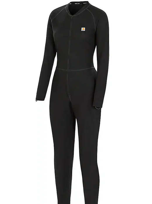 Carhartt Women's Midweight Cotton Blend Waffle Knit Zip Front Thermal Union Suit - UM0192