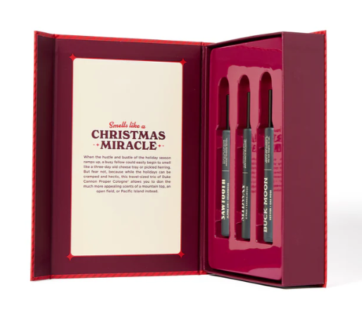 Duke Cannon Merry Little Sniffmas Cologne Gift Set - Travel-Sized Trio