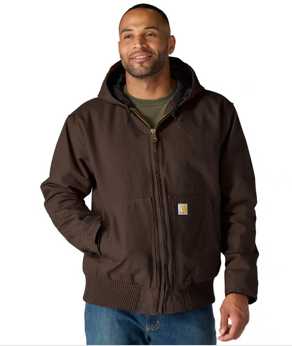 Carhartt Men's Loose Fit Washed Duck Insulated Active Jac J130 - Level 3 Warmth