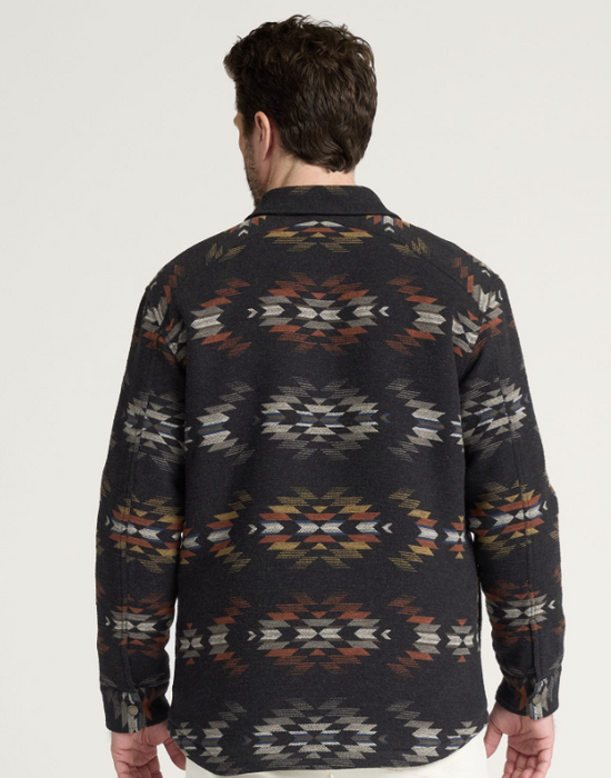 Pendleton Men's Wyeth Falls Cotton Chamois Sherpa-Lined Shirt Jacket 58962Z