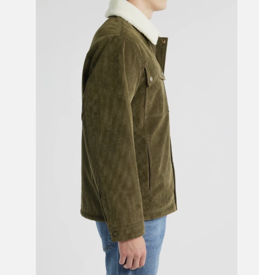 Pendleton Men's Seabeck Corduroy Trucker Jacket - Water-Resistant Sherpa-Lined Outerwear